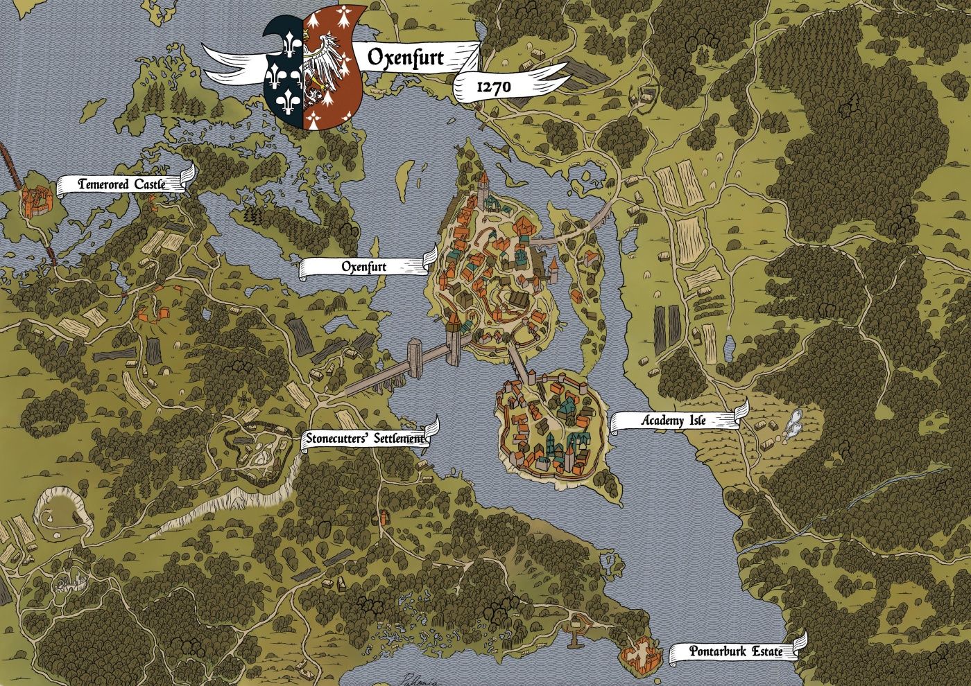 the witcher world map