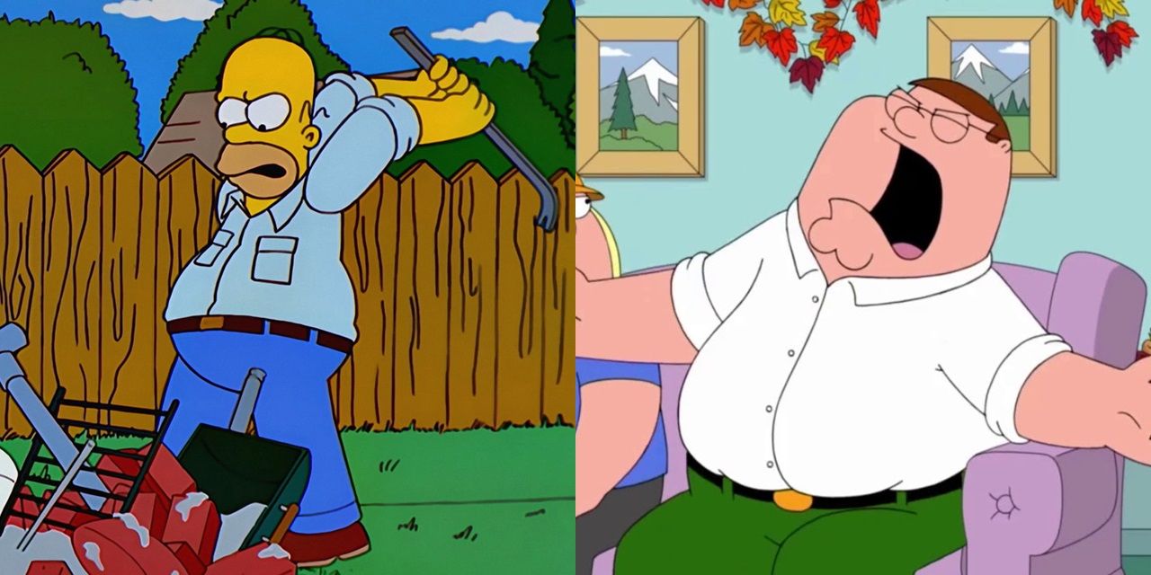 10 Similarities Between Family Guys Peter Griffin & Homer Simpson