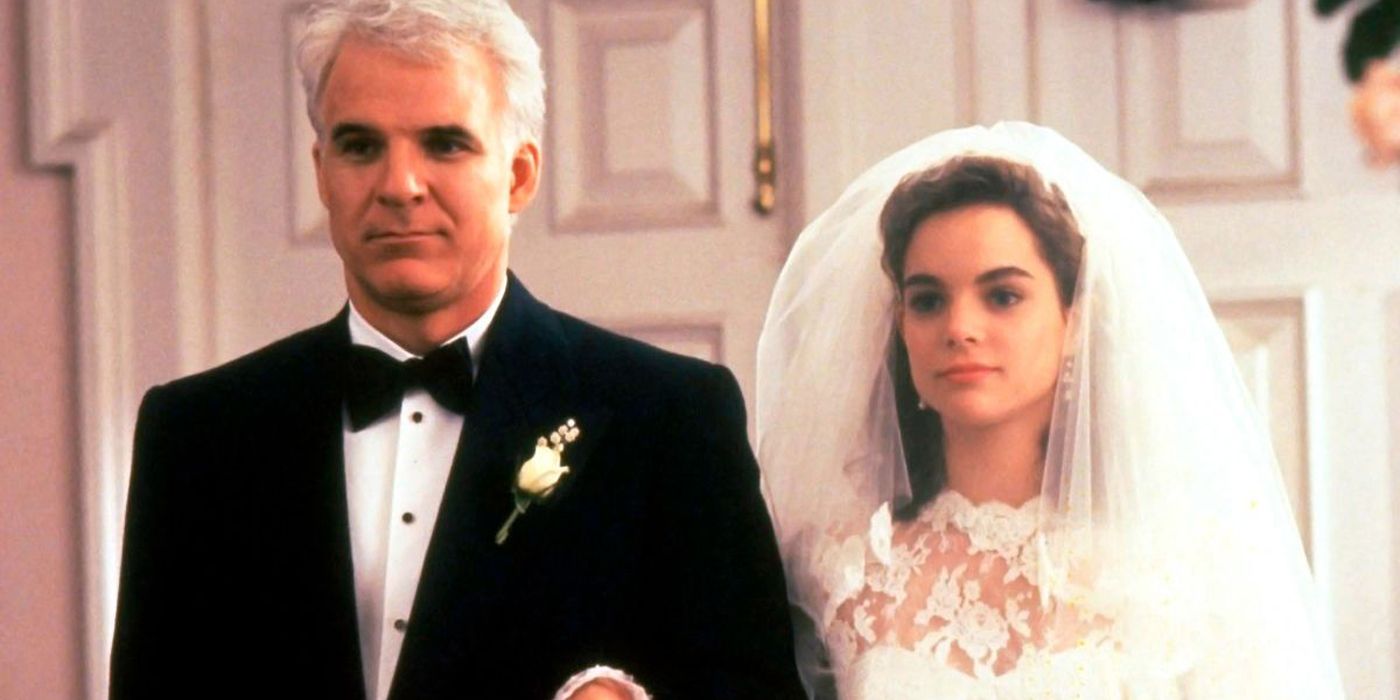 Steve Martin walking down the aisle as the Father Of The Bride