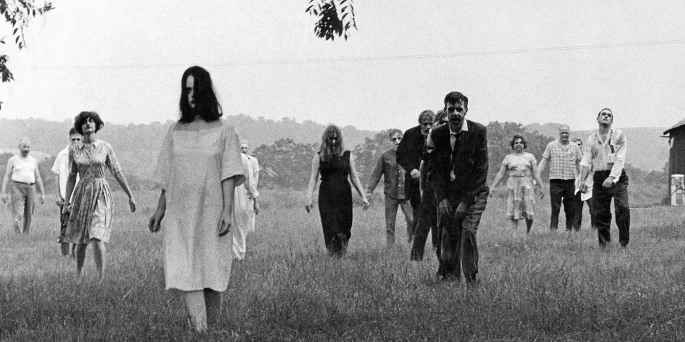 The zombies coming in Night of the Living Dead