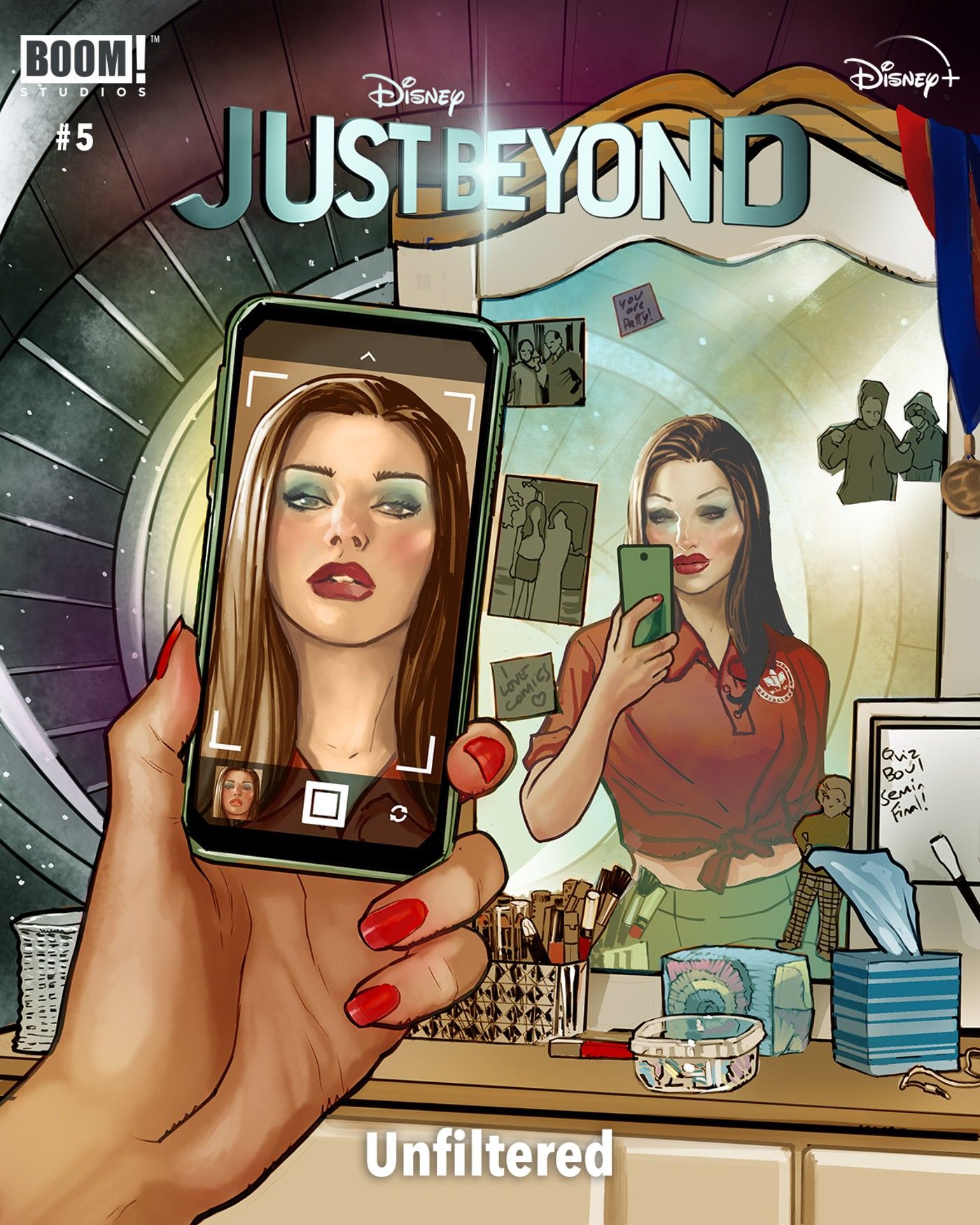 Boom Studios e Walt Disney Studios revelam arte promocional em quadrinhos de 'Just Beyond' 5