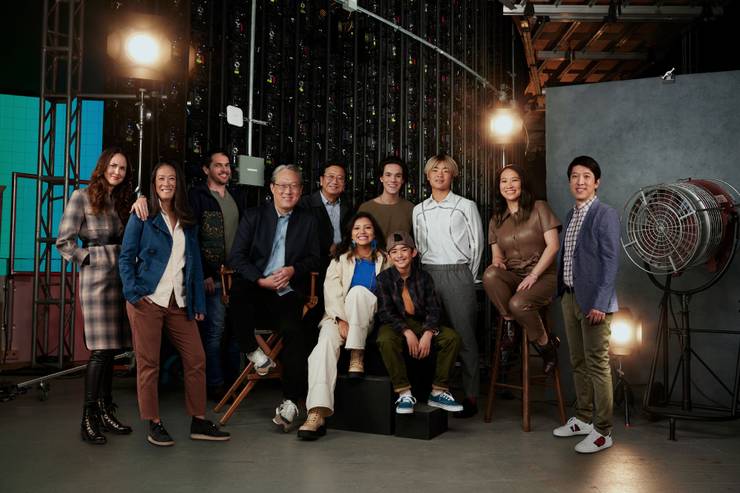 Netflix: Images Show Cast Of Avatar Last Airbender Together & They Look Excited! 4 Image: Netflix / Cast of Avatar: The Last Airbender with showrunner Kim and team members