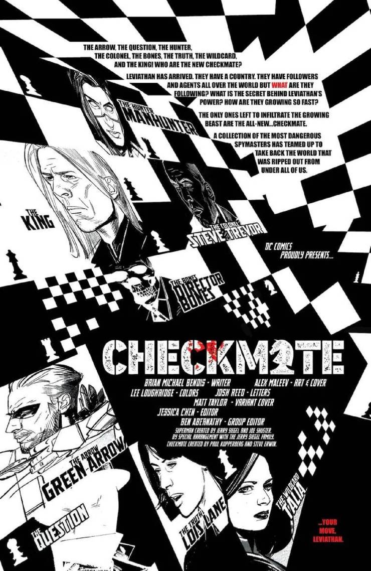 Green Arrow: A Potential Justice Leagues's Wolverine 11 Checkmate 6 preview credits .jpg?q=50&fit=crop&w=740&h=1138&dpr=1