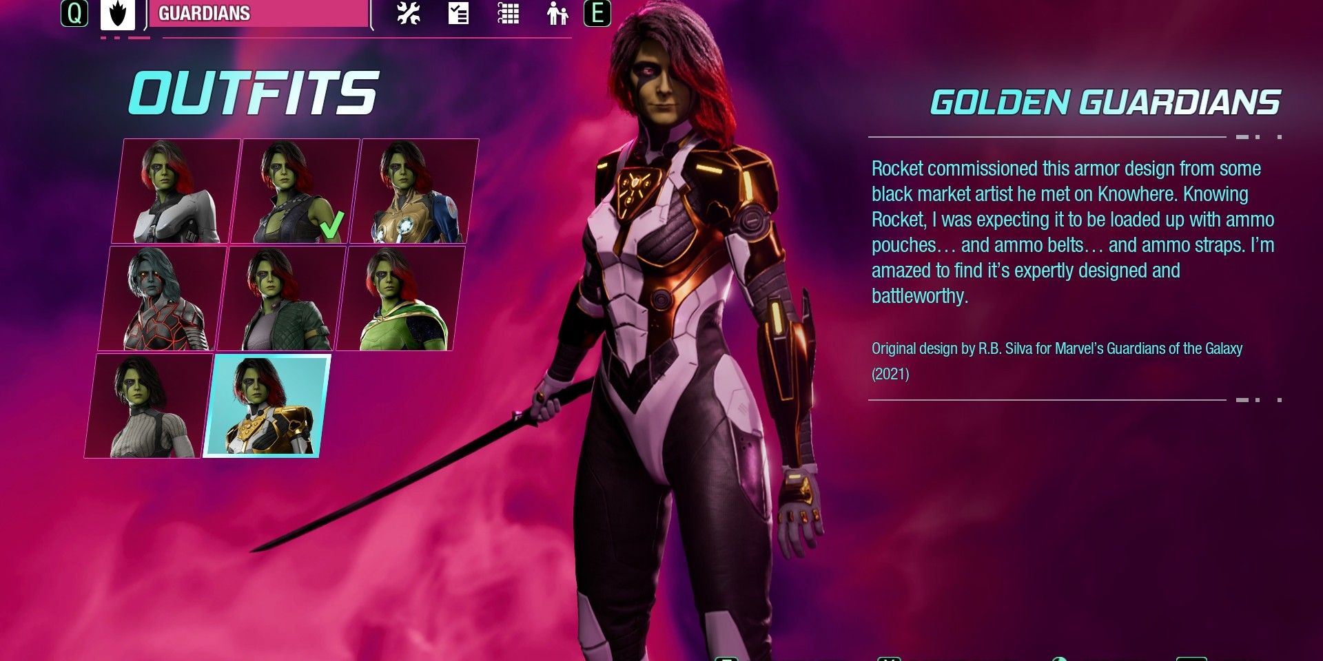 All Marvels Guardians Of The Galaxy Game Outfits