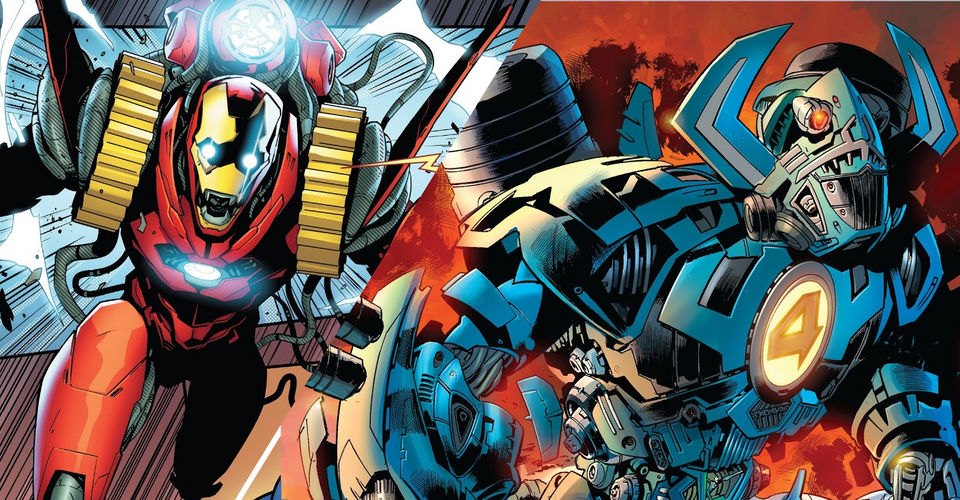 Iron Mans Godbuster Armor vs Mr Fantastics AntiGalactus Suit Whod Win