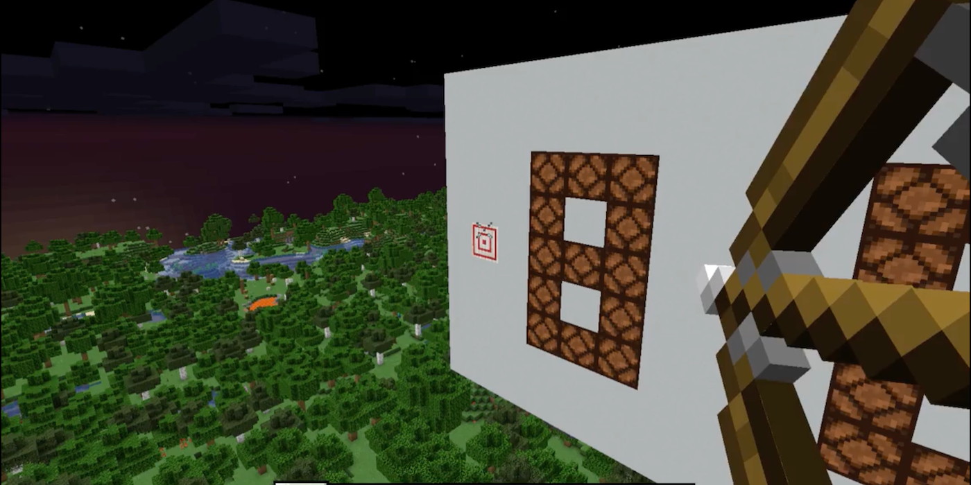 Minecraft Archery Build Uses Redstone To Keep Score Wechoiceblogger