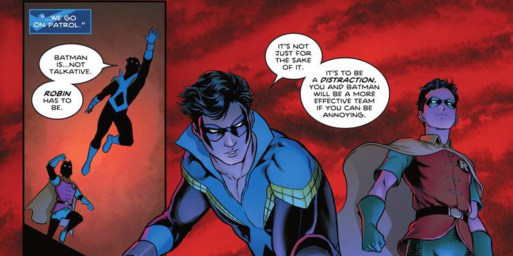 Nightwing explains the difference in being Robin and Batman