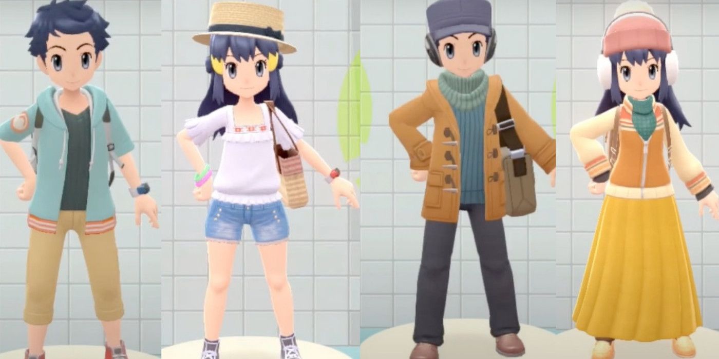 Pokémon Brilliant Diamond and Shining Pearl Remake The 10 Best Customizable Outfits