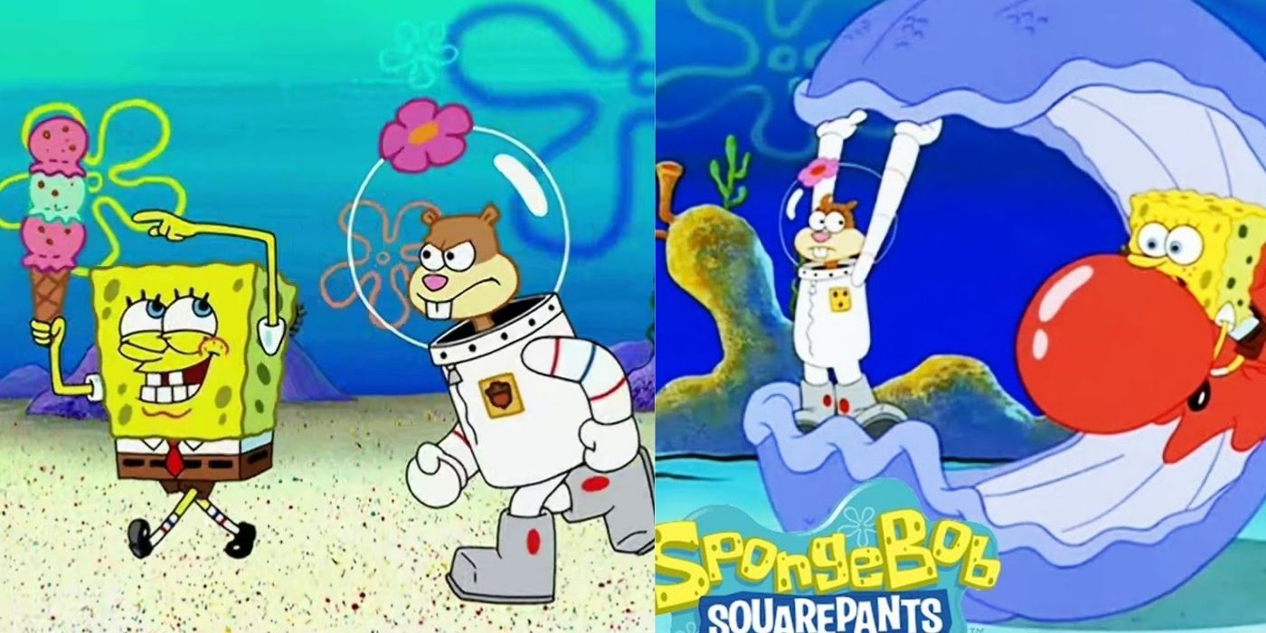 Spongebob and sandy