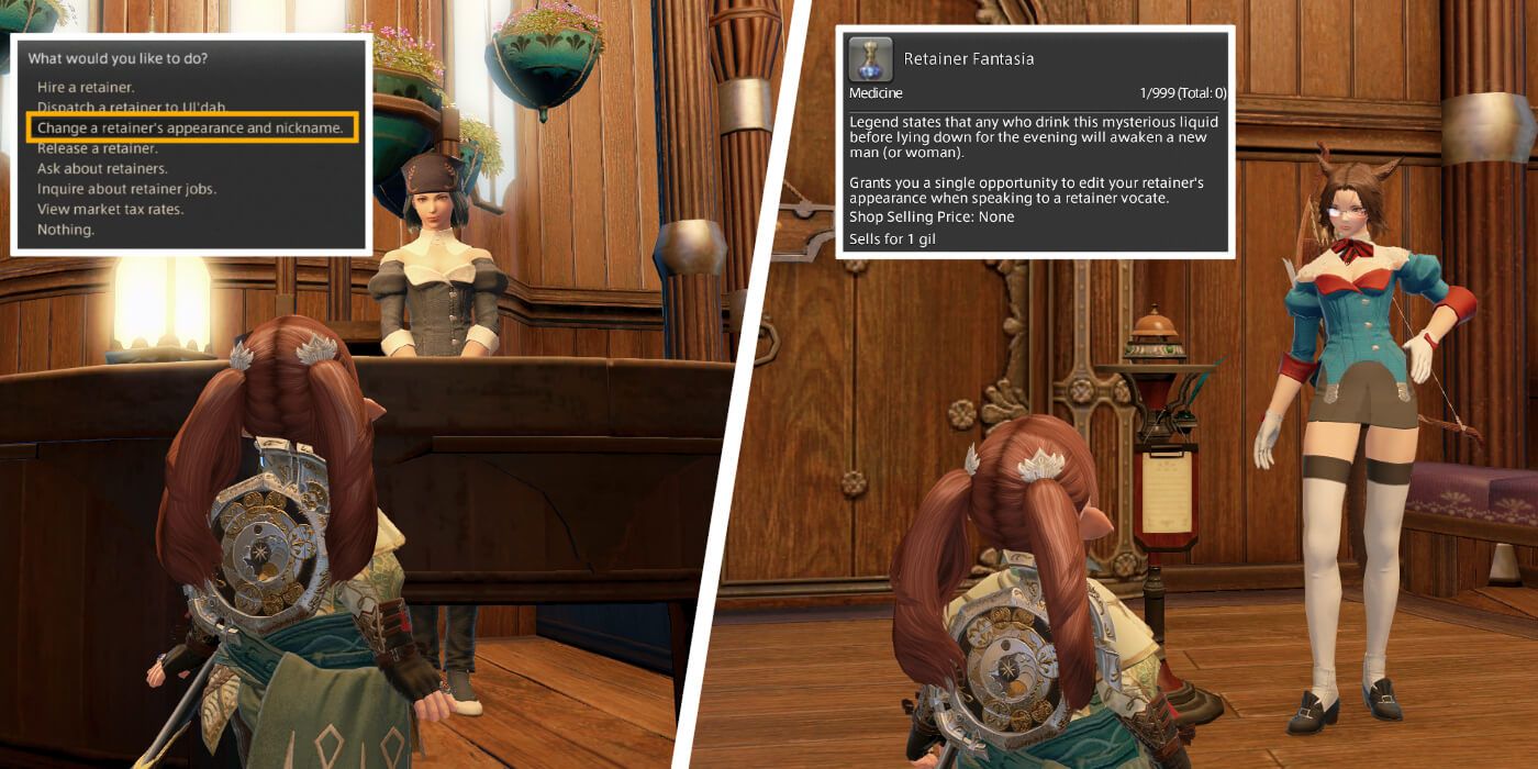 Final Fantasy XIV How to Change Retainer Appearance