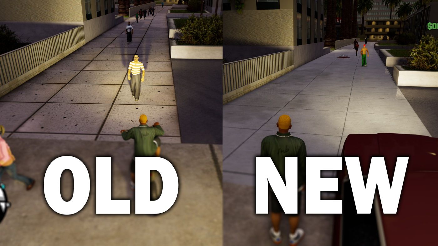 GTA San Andreas Definitive Edition Mod Fixes Rockstars Textures