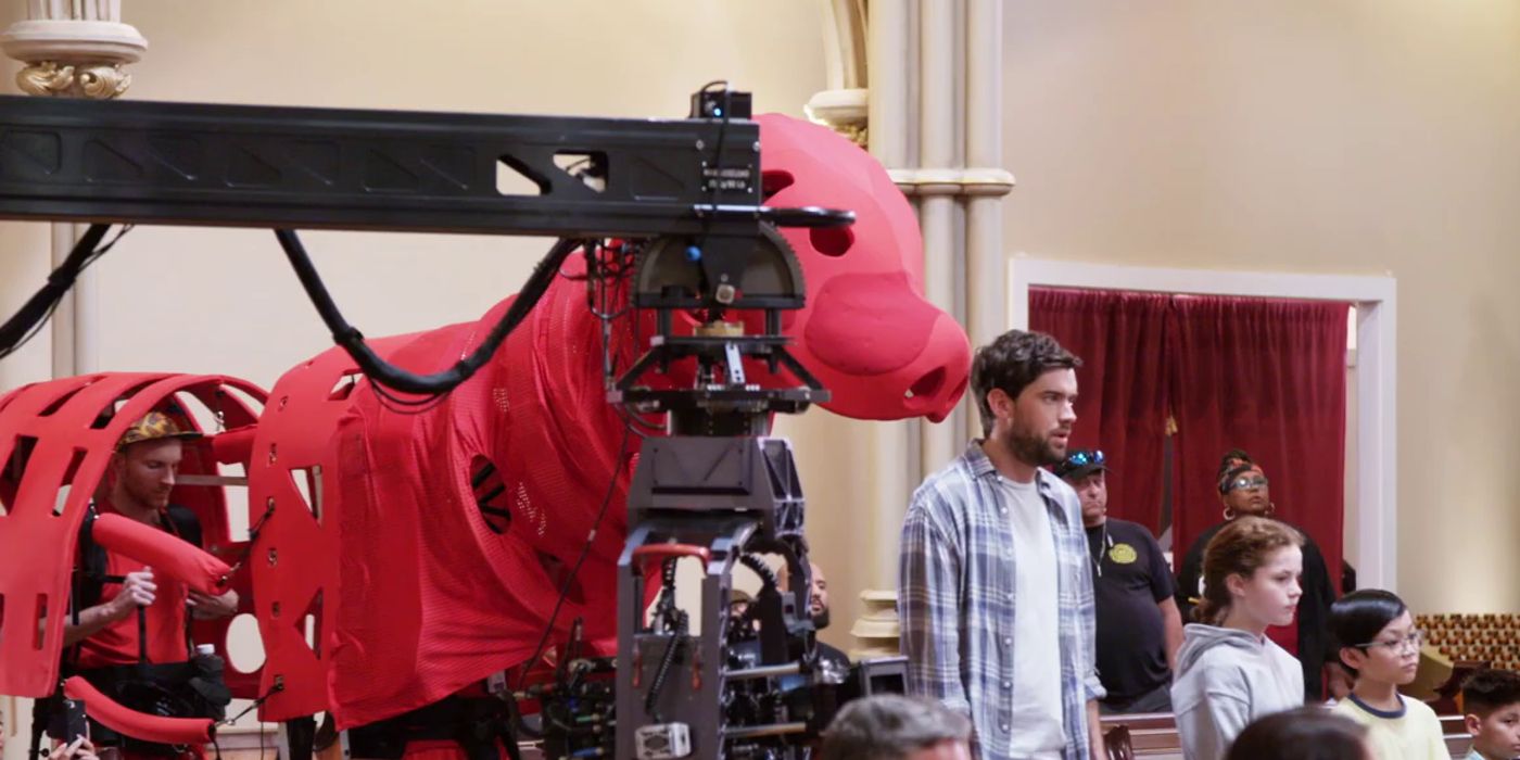 Clifford clip shows puppets used to bring big red dog to life [EXCLUSIVE]