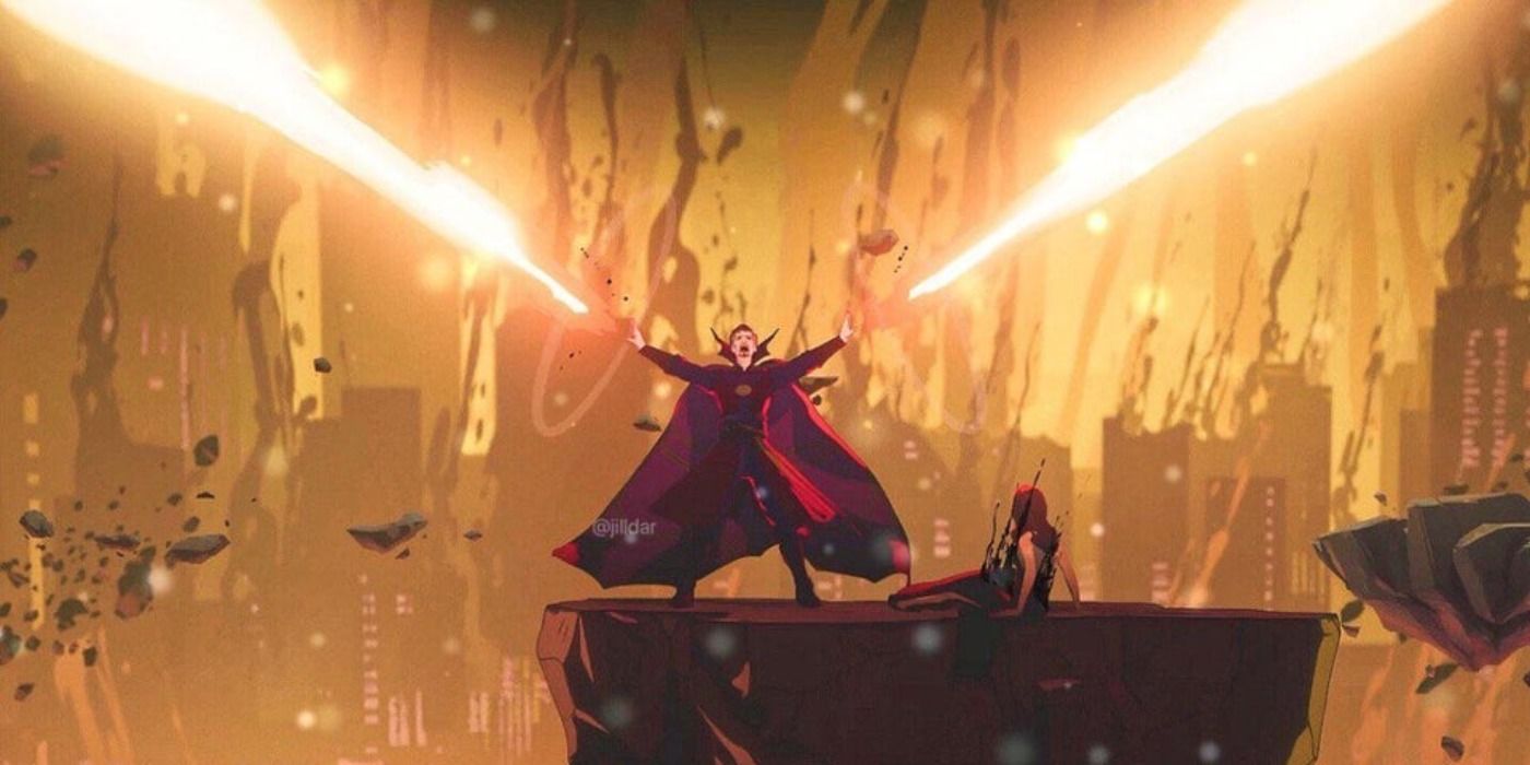 Doctor Strange uses his powers in What If animated series.