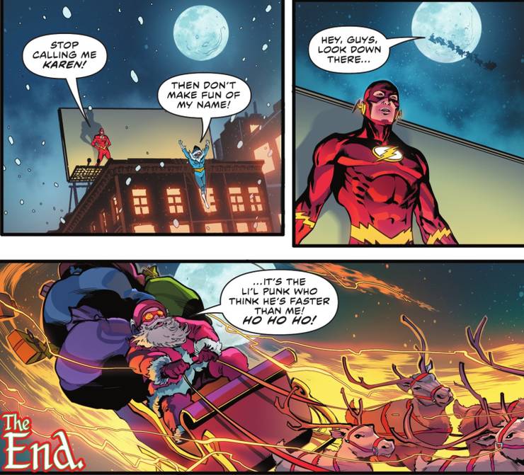 Flash; Capitão Frio; Papai Noel; DC Comics