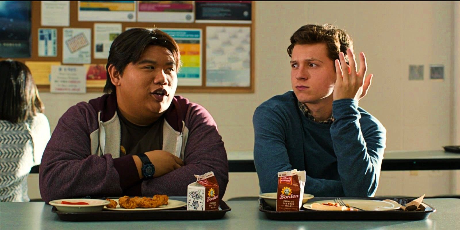 Jacob Batalon and Tom Holland in Spider Man Homecoming