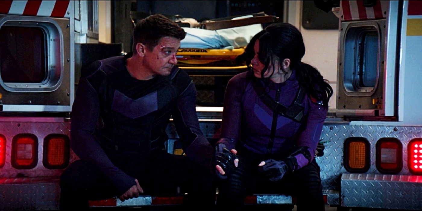 Kate Bishop And Clint Barton in Hawkeye episode 6