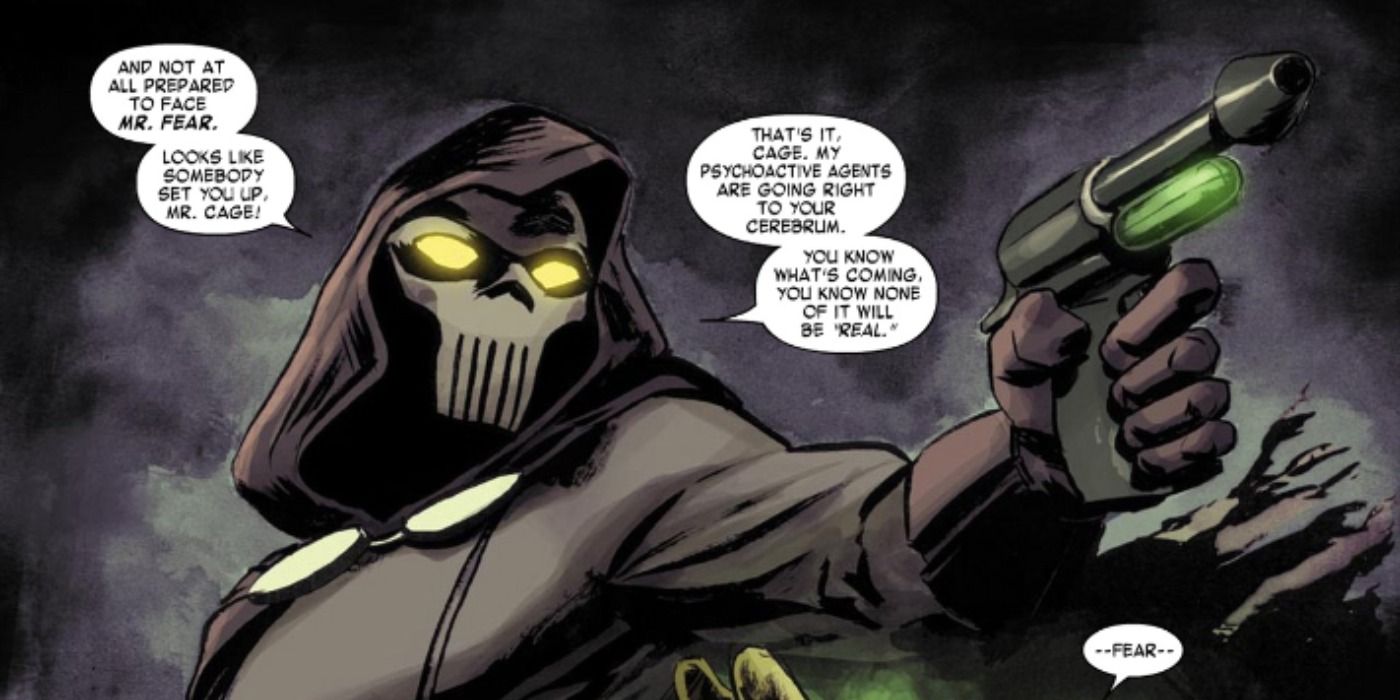 Mr. Fear attacks in Marvel Comics.