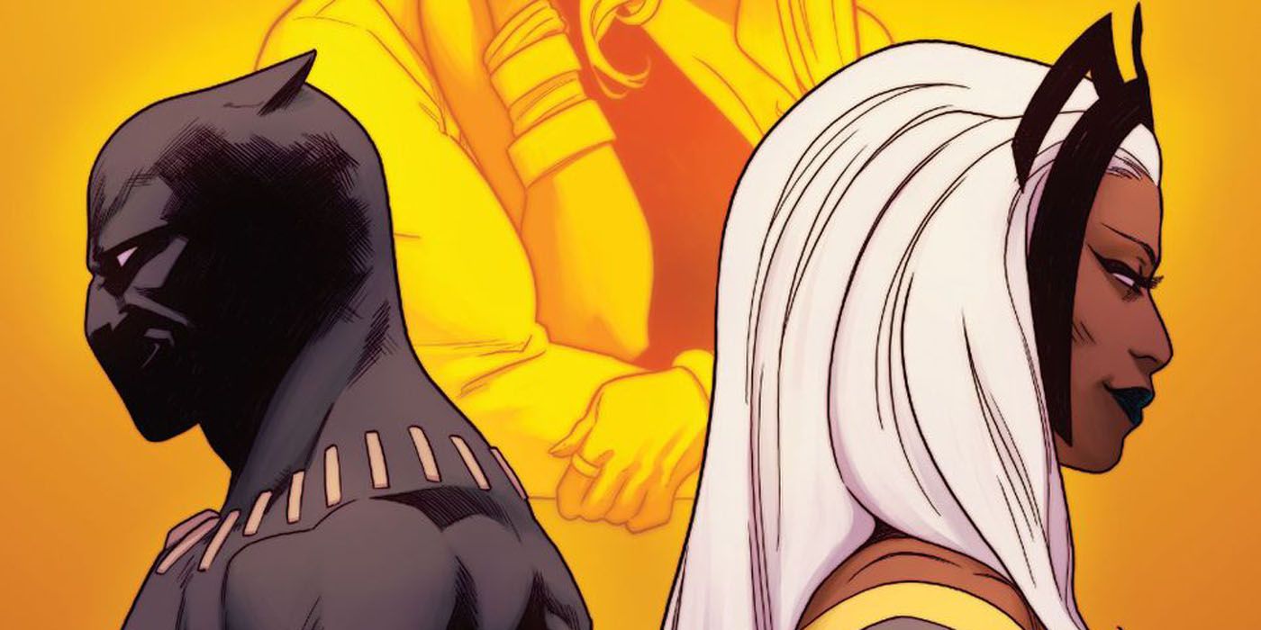 Black Panther and Storm as enemies