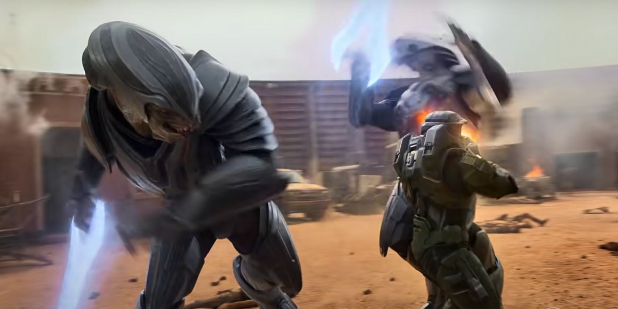 Halo Trailer Master Cheif Elites Energy Swords
