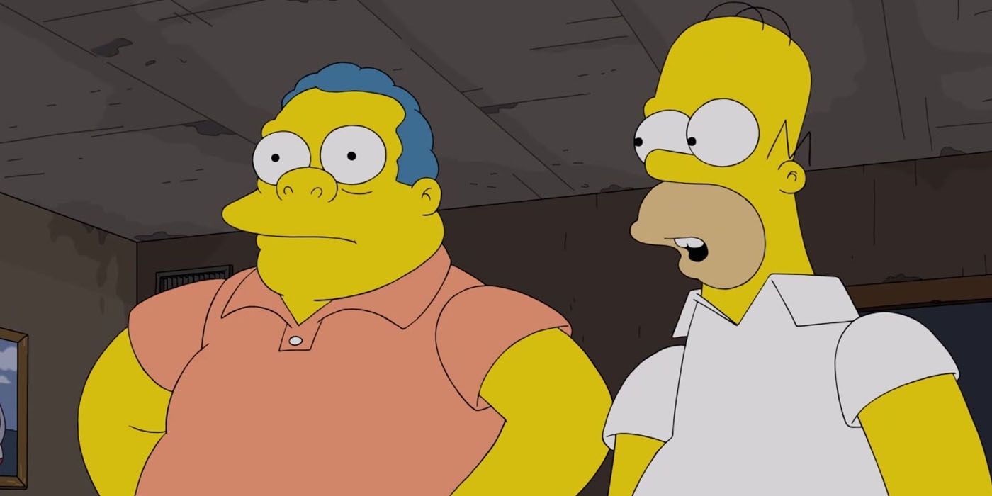 Homer and Chief Wiggum in The Simpsons