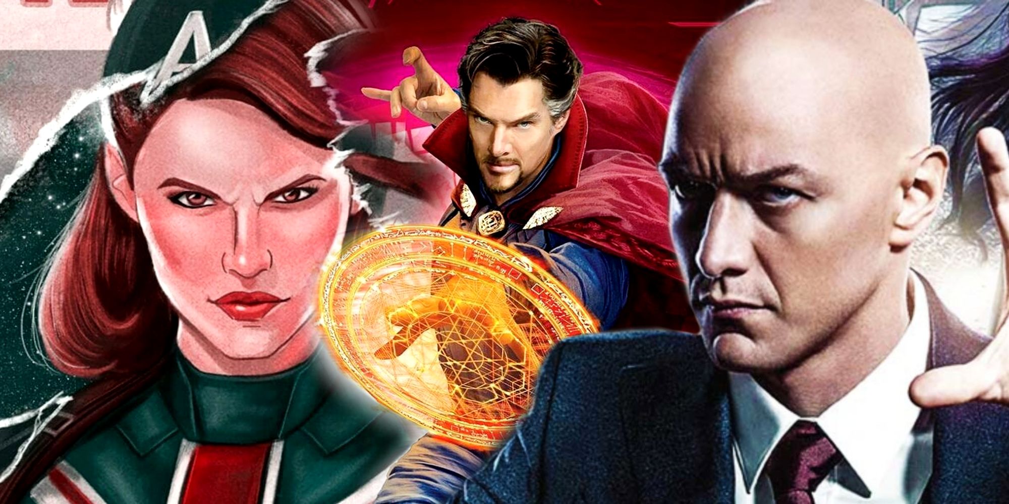 Captain Carter and Professor X in Doctor Strange in the Multiverse of Madness