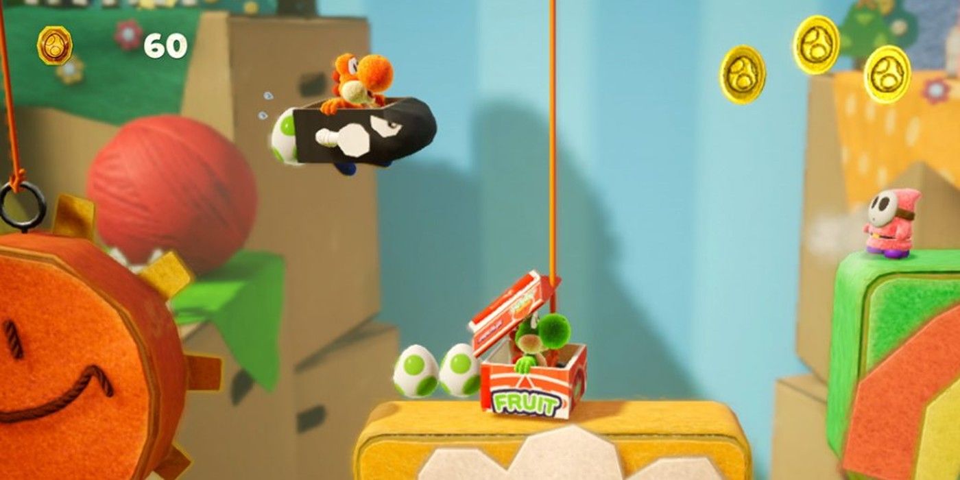 Yoshi crafted world. Йоши свитч. Yoshis Crafted World Nintendo Switch. Yoshi’s Crafted World. Yoshi's Switch.