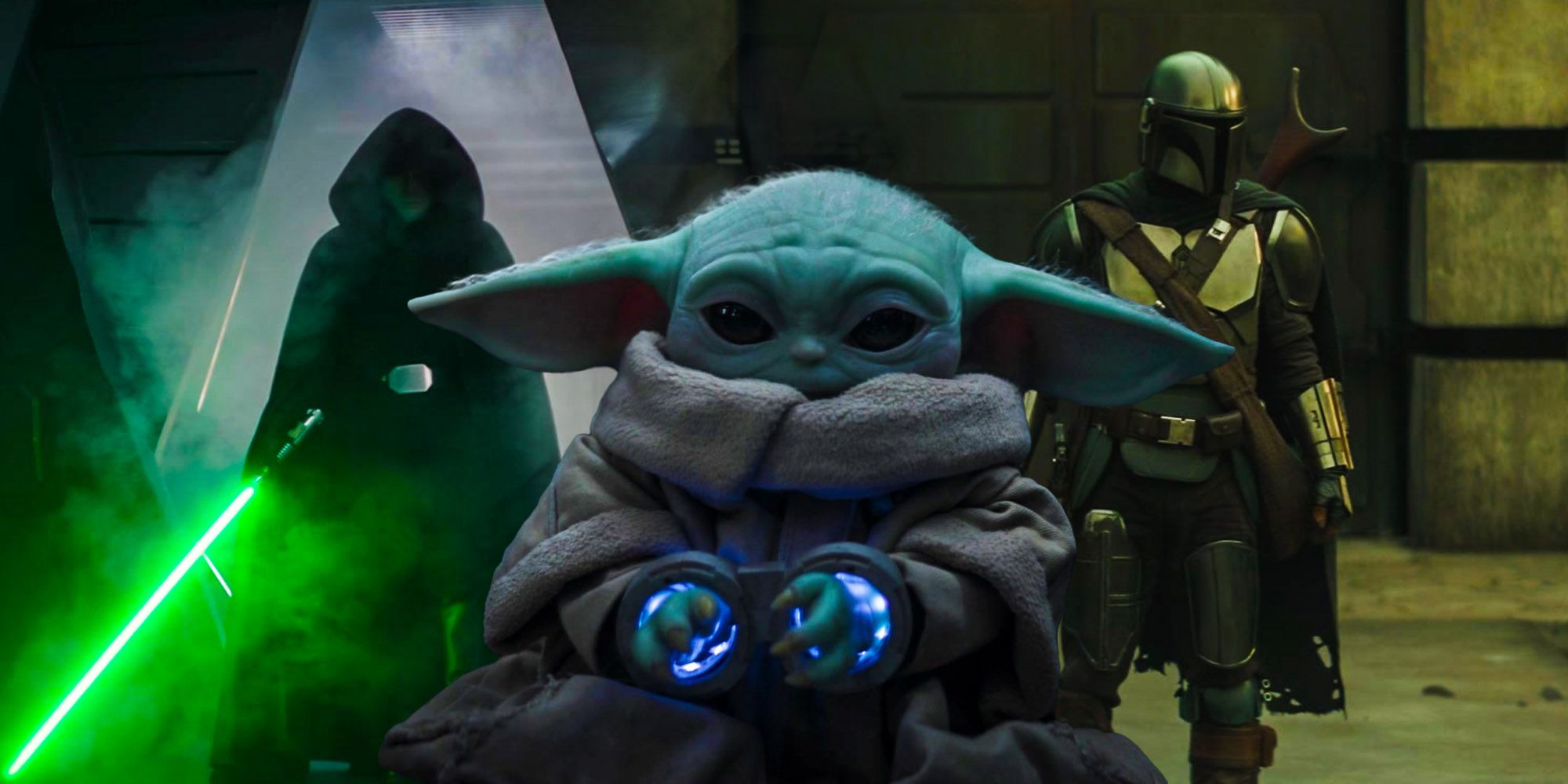 grogu and luke skywalker poster