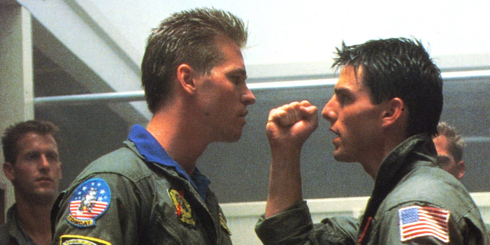 Iceman and Maverick in Top Gun