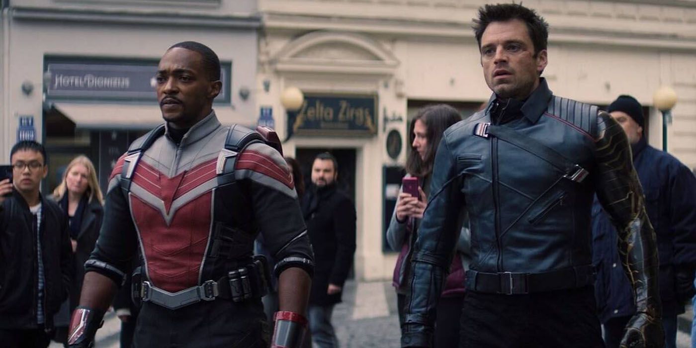 The Falcon and the Winter Soldier standing side by side
