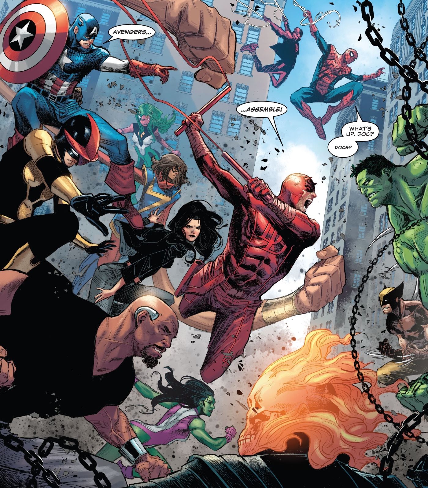 Daredevil Captain America Avengers Assemble Devils Reign