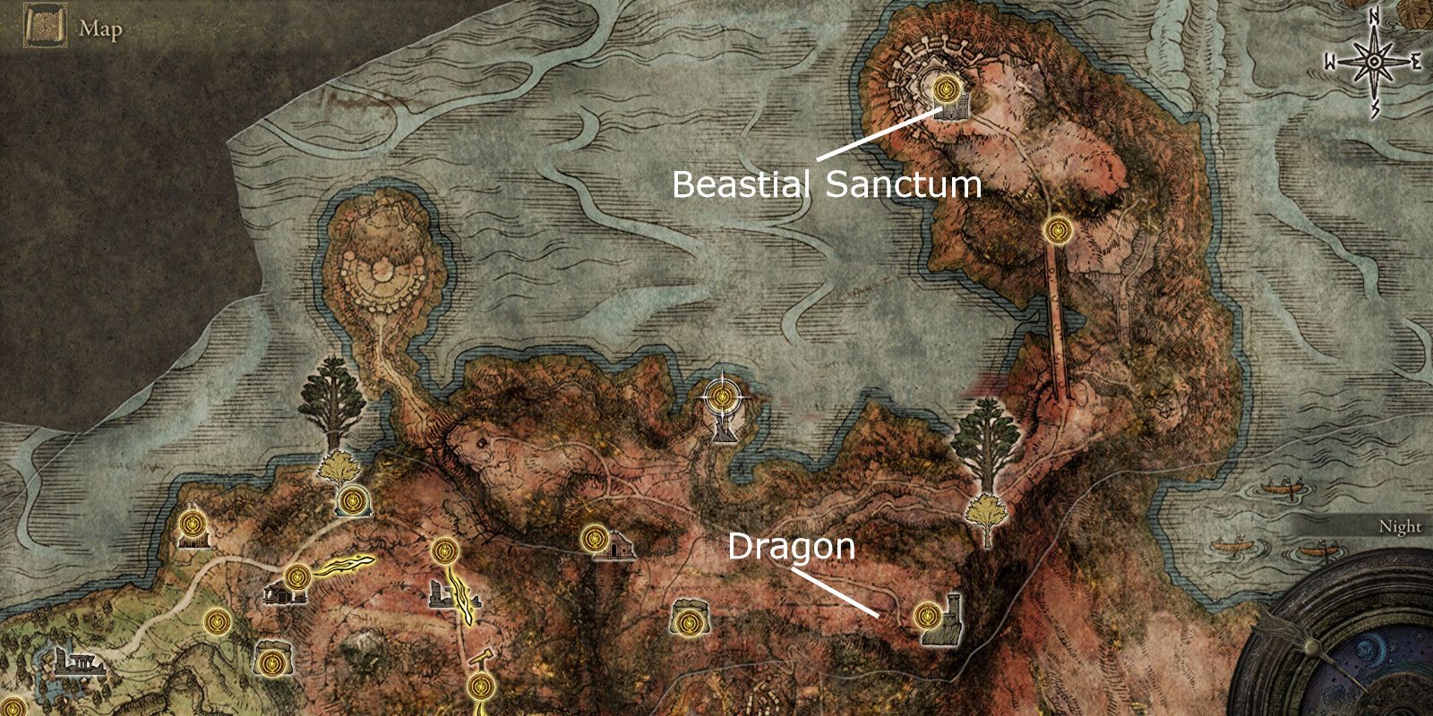 Elden Ring Elder Dragon Greyoll Caelid Location M