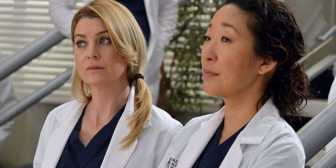 Ellen Pompeo and Sandra Oh in Greys Anatomy