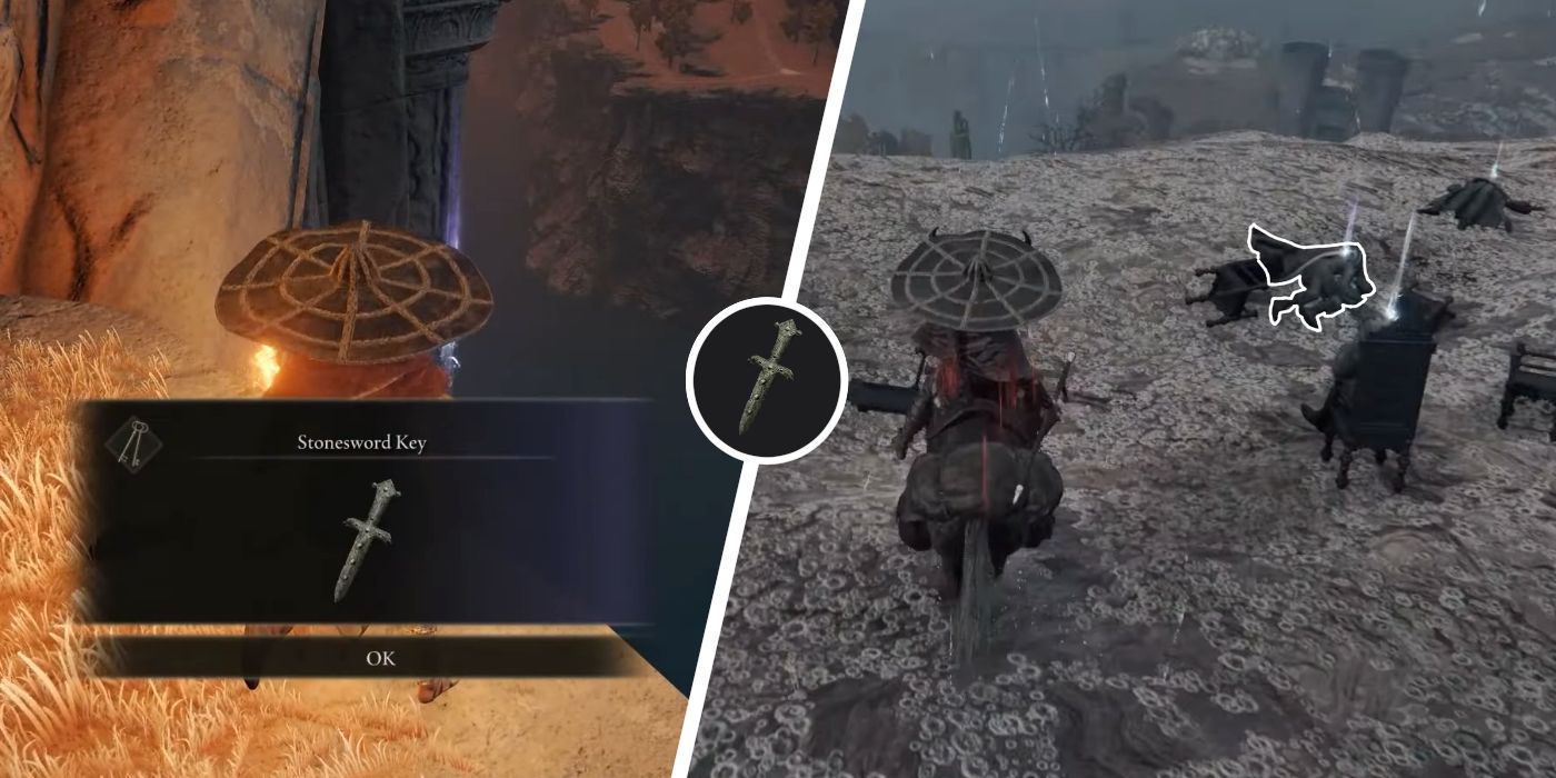 Elden Ring Tous les emplacements clés de Stonesword à Caelid Crumpe