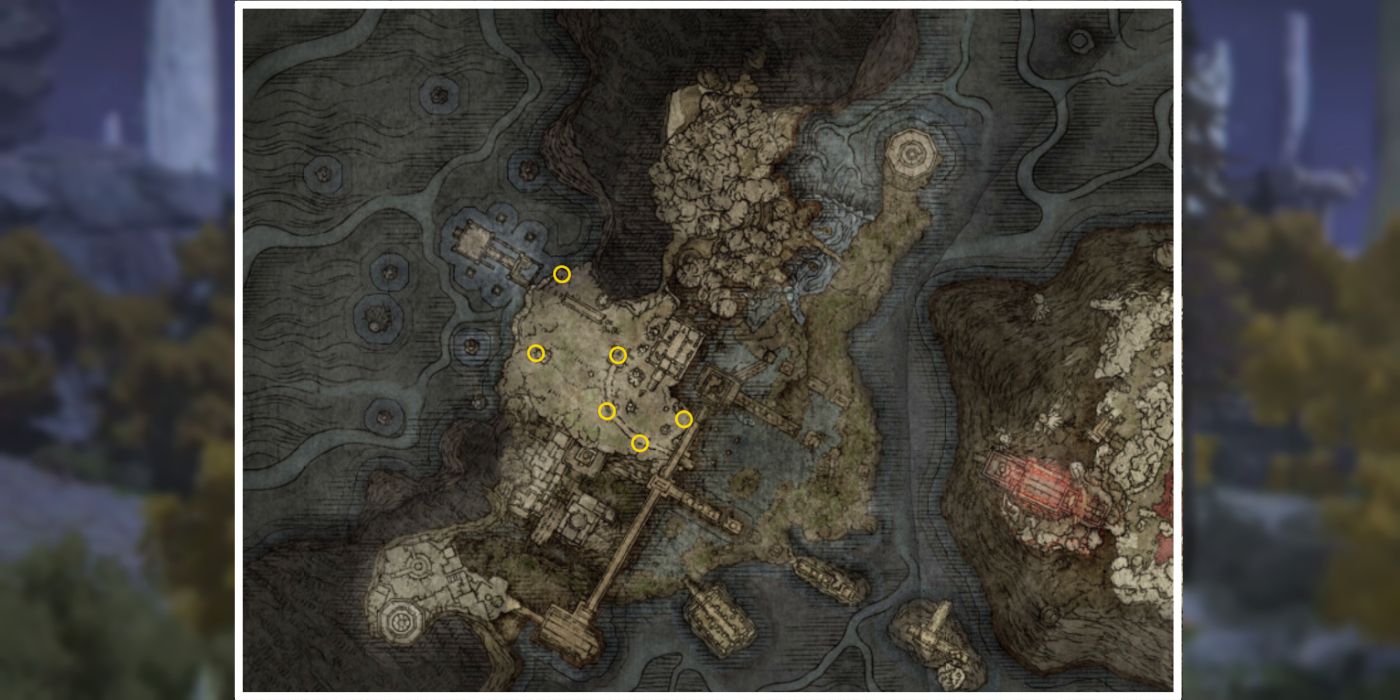 Elden Ring Todos os locais dos Pilares Flamejantes em Nokron (Regal