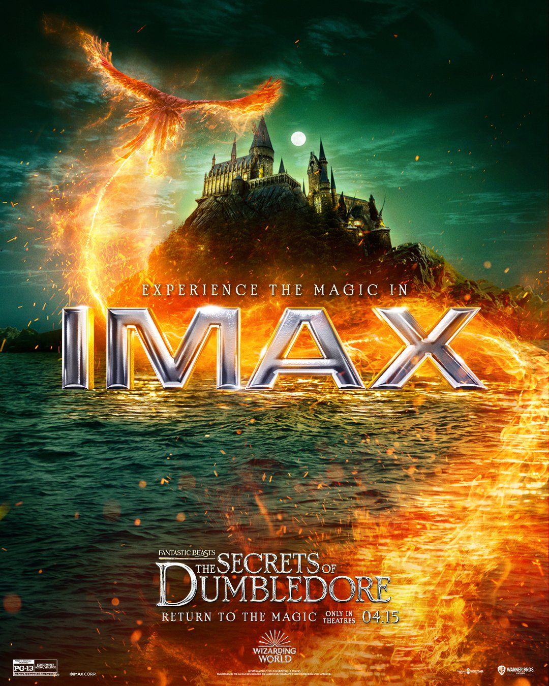 Fantastic Beasts 3 The Secrets of Dumbledore IMAX poster Hogwarts