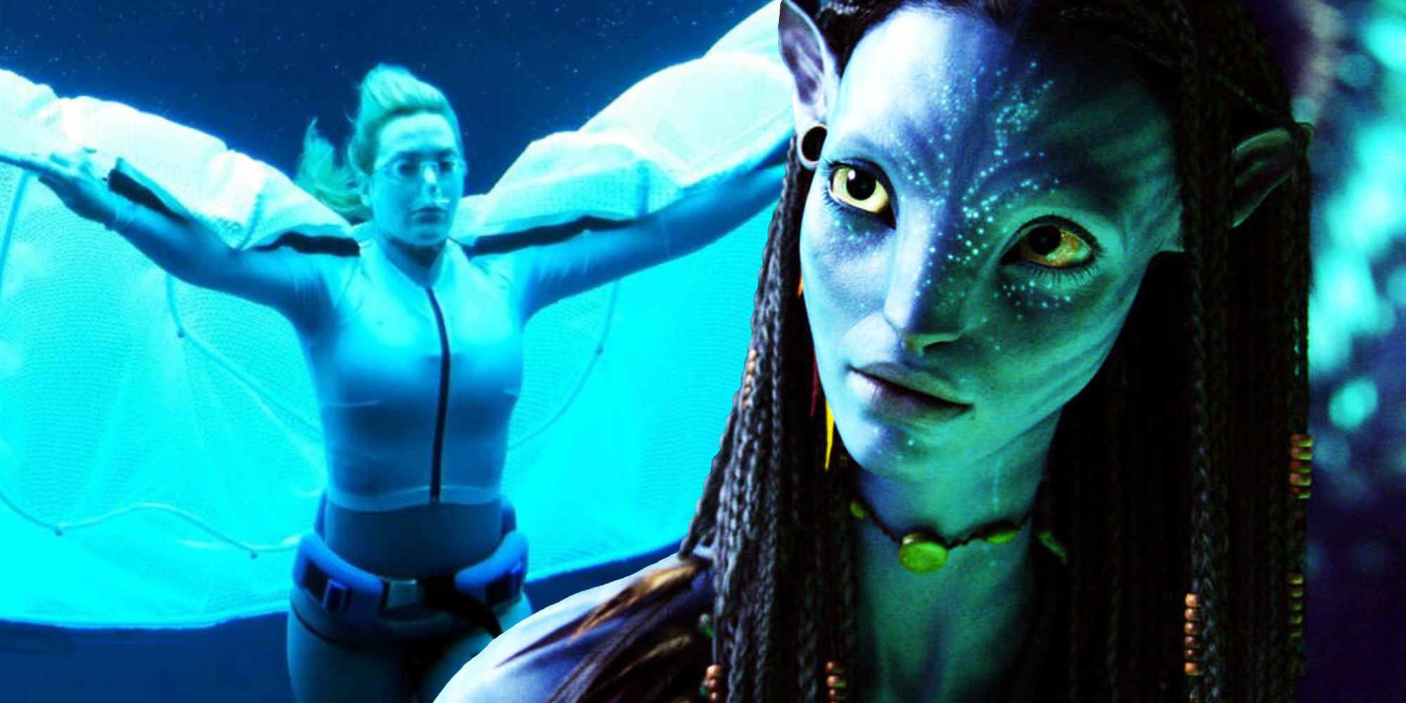 Kate Winslet underwater for Avatar 2