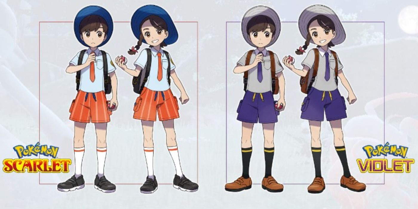 Pokemon Scarlet Violet player characters