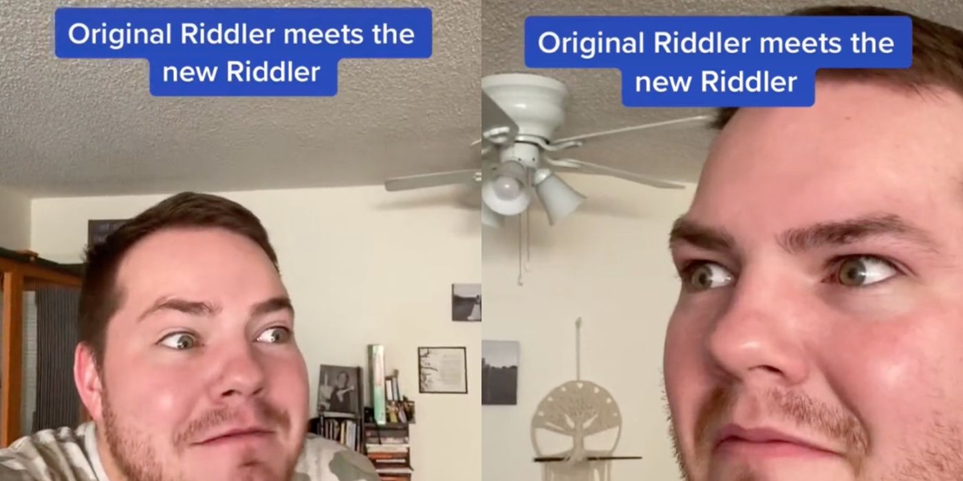 TikTok about the Original and New Riddlers meeting