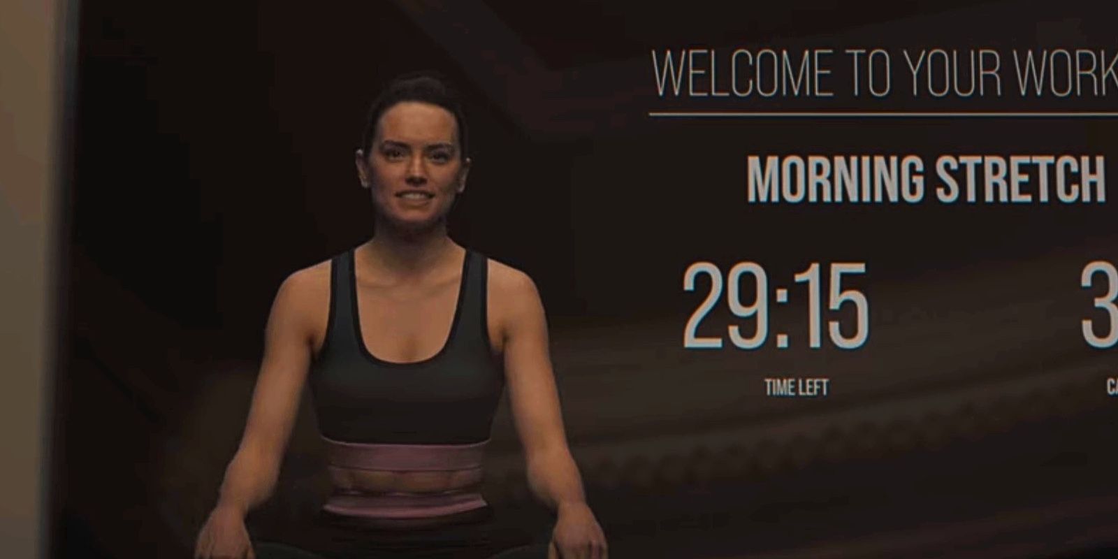 the bubble daisy ridley cameo kate workout personal trainer