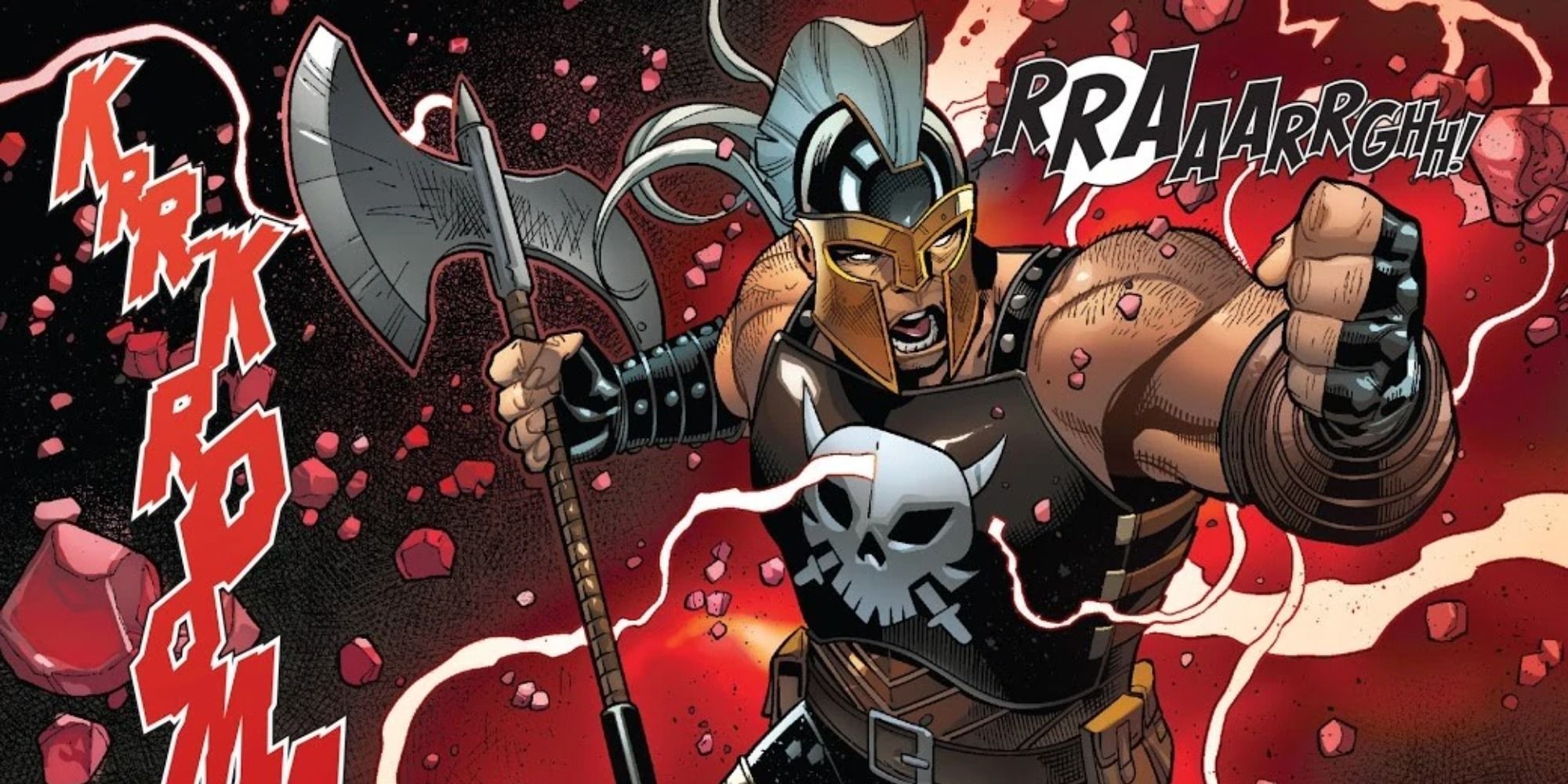 Ares attacks in Marvel Comics.