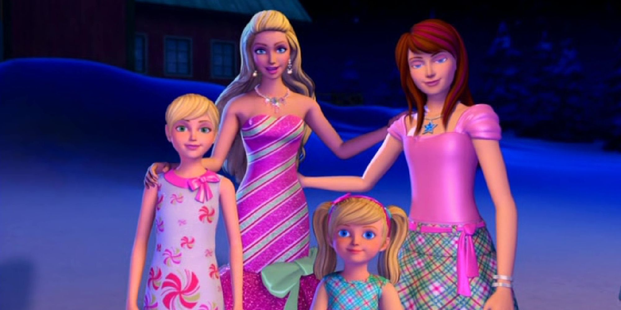 Barbie and her sisters in A Perfect Christmas