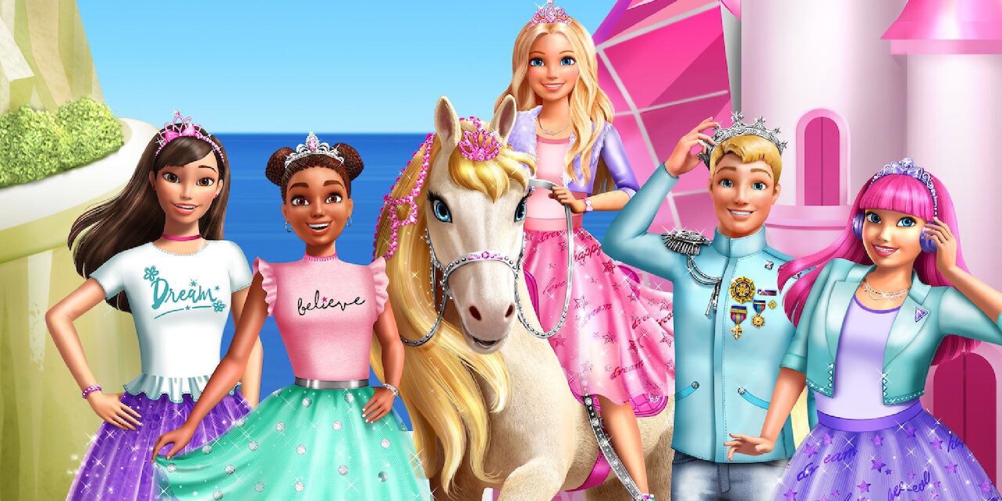 Barbie and the young princesses in Princess Adventure