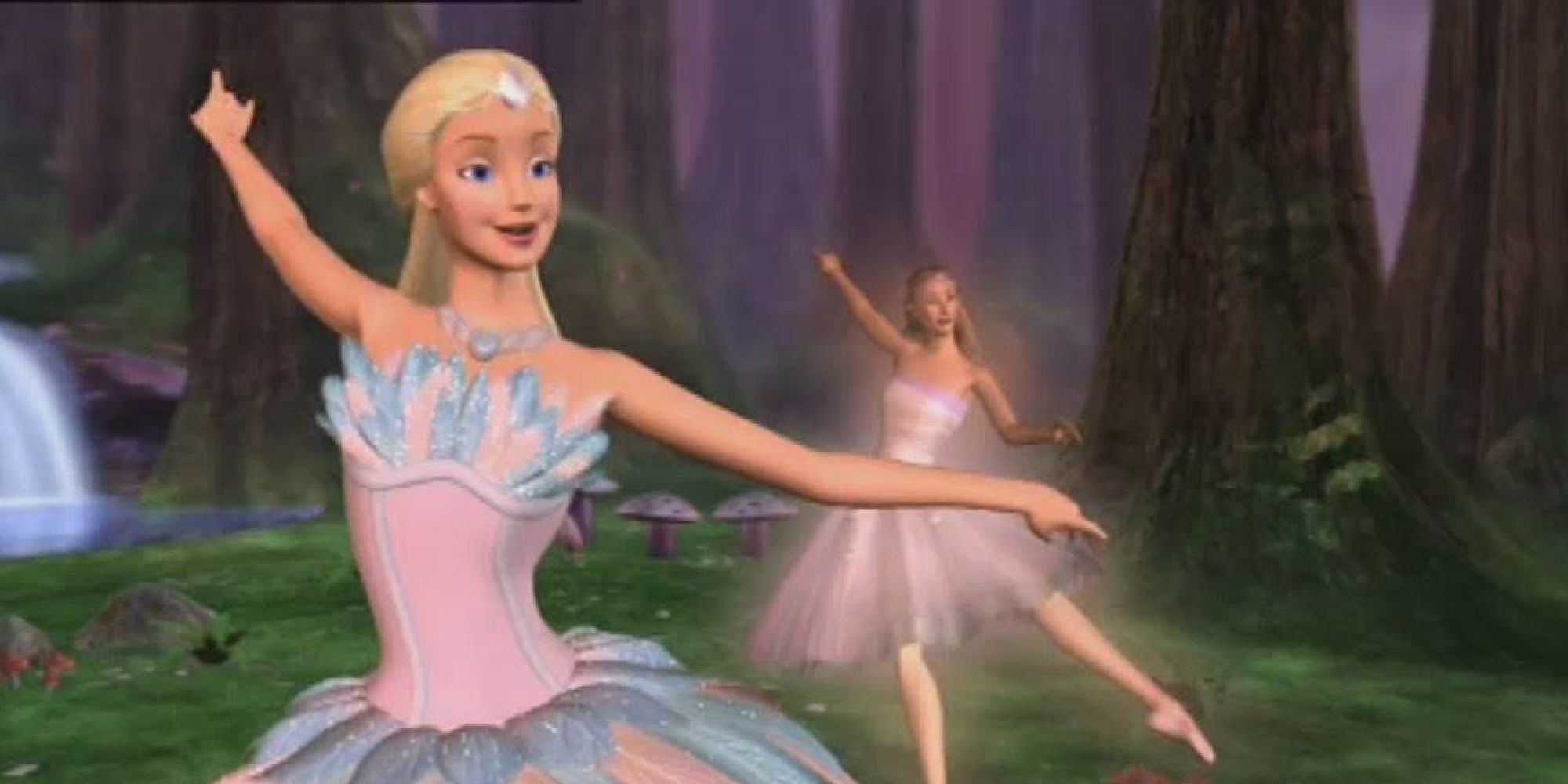 Barbie dancing in Swan Lake