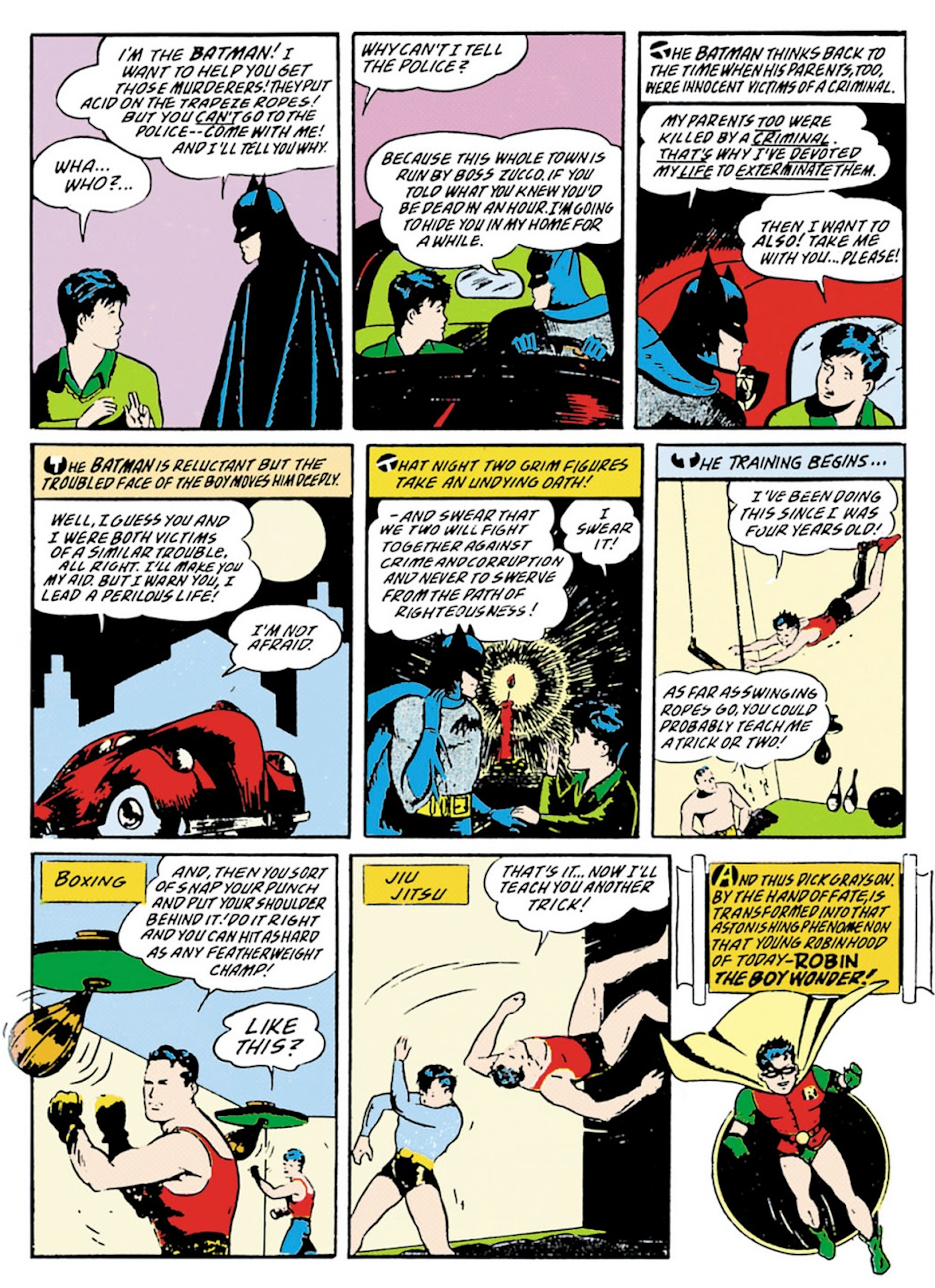 Batman meets Robin in Detective Comics