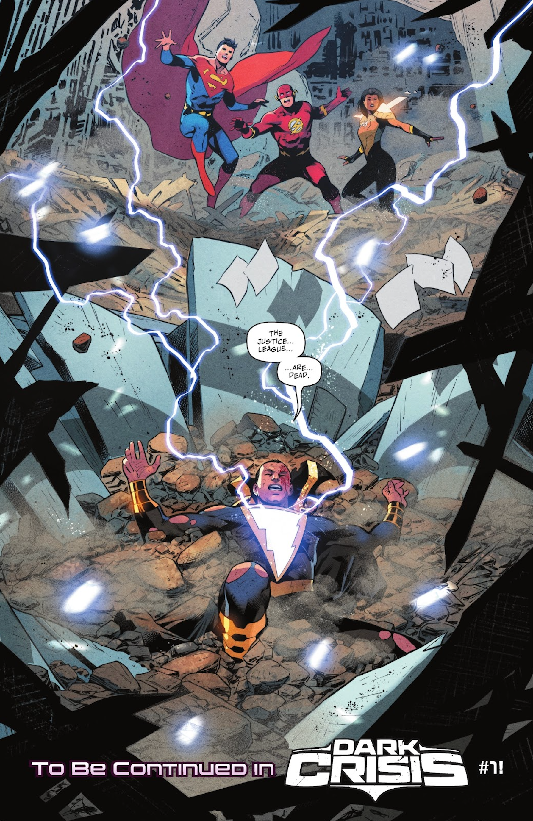 Black Adam survives the Death of the Justice League
