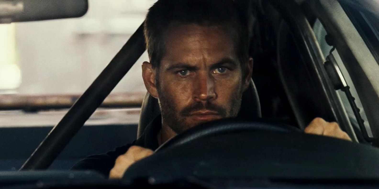 Brian OConner driving his car in Fast and Furious 6 Cropped