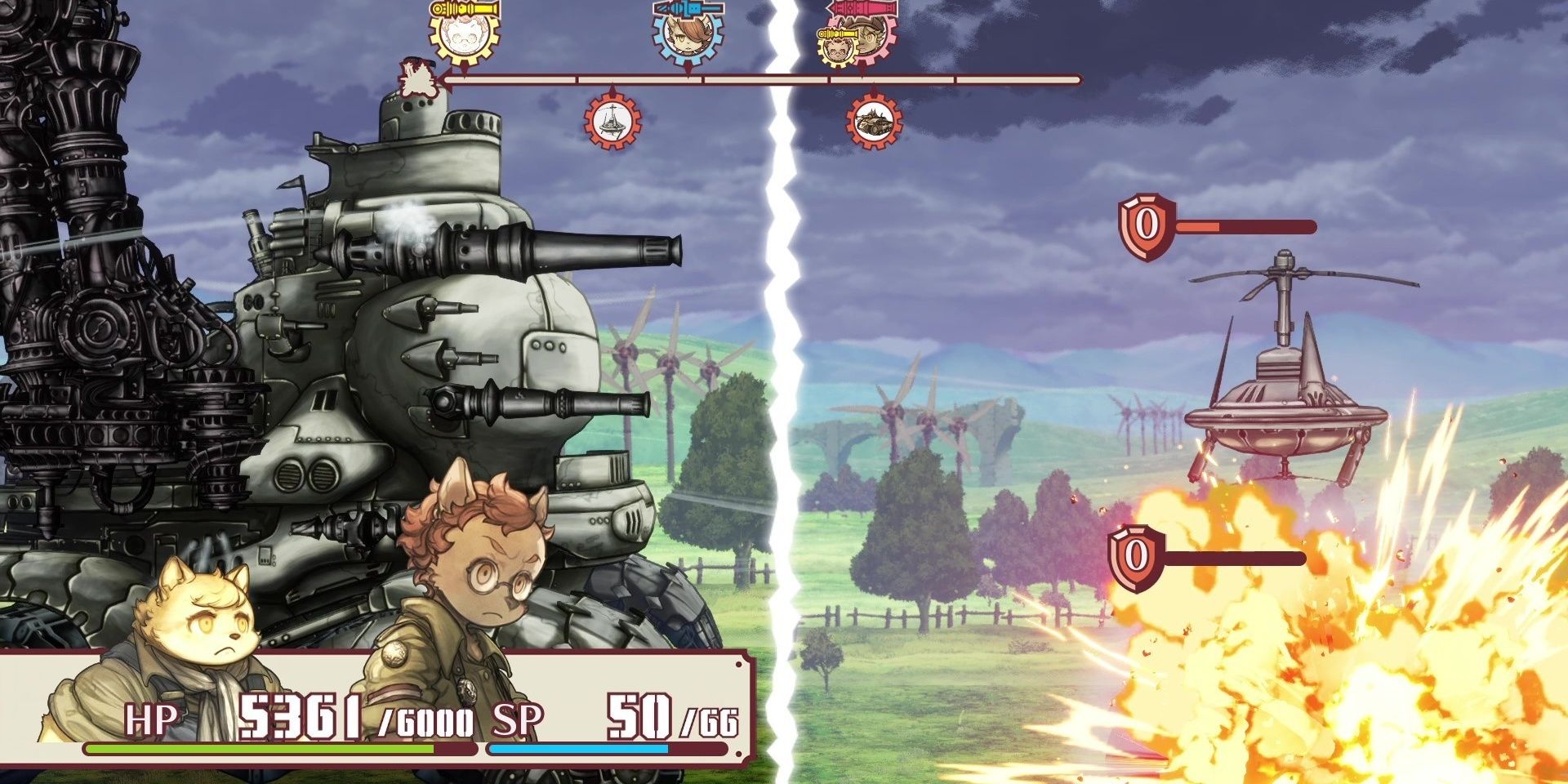 Gameplay from Fuga Melodies of Steel