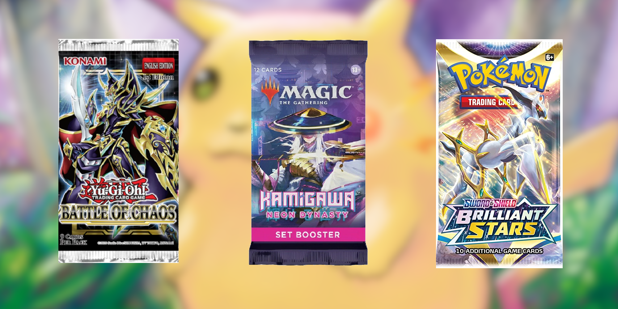Magic Yu Gi Oh and Pokemon Standard Packs
