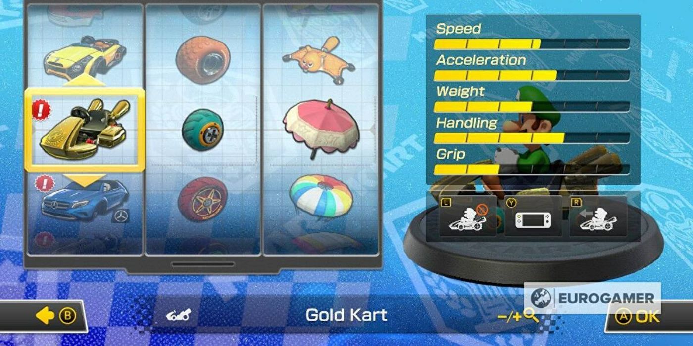 Mario Kart 8 Gold Kart
