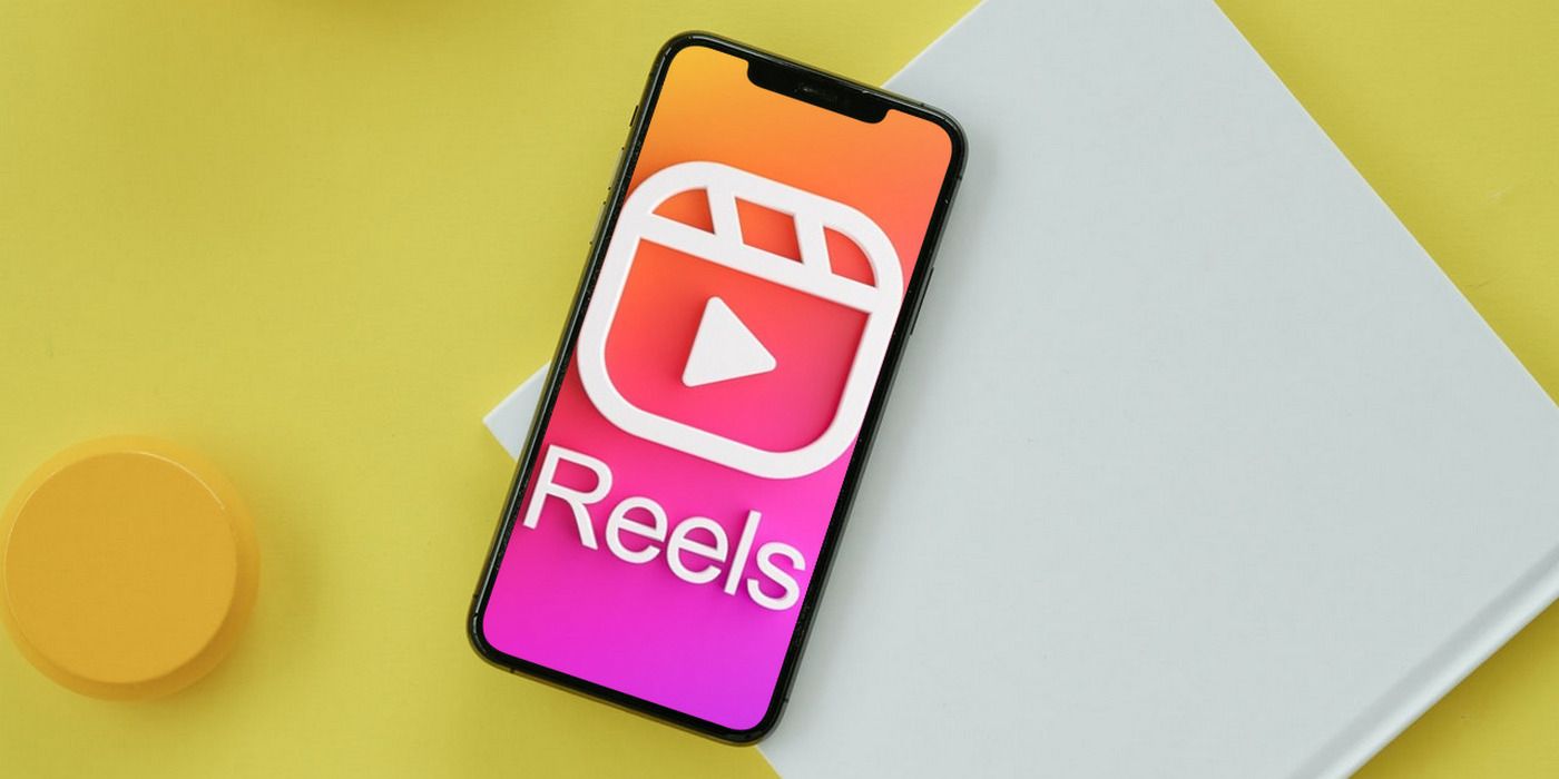 Meta Reels logo on iPhone 11